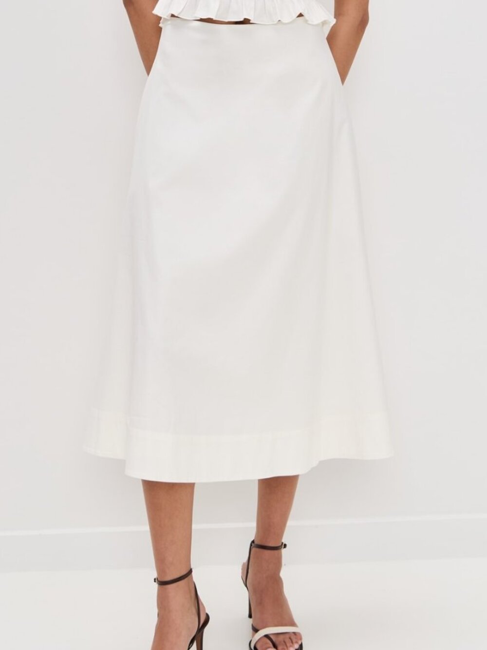 Reformation Organic Cotton Midi Skirt